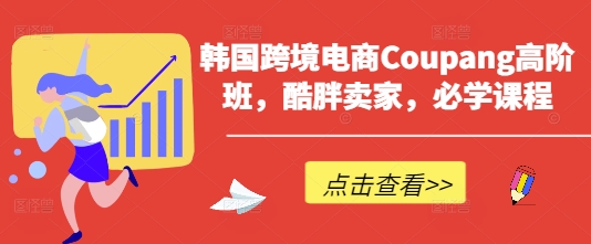 韩国跨境电商Coupang高阶班,酷胖卖家,必学课程-网创终点站